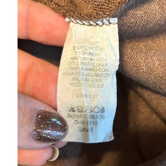 Beeson River Brown Sweater Dress Small Long Sleeve Soft Knit A-Line Fall Casual - Picture 6 of 6